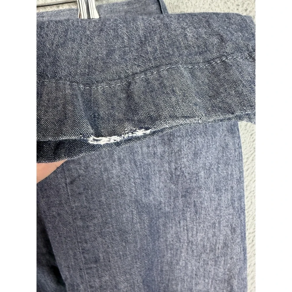 J.Crew Pants Mens 33x32 Blue 770 Slim Fit Chambray Stretch Chino Casual Office